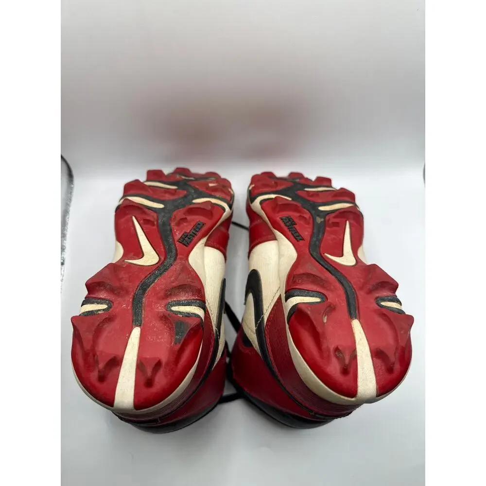 Nike Air Jordan 1 Mid TD Football Baseball Cleat Chicago Red Black 6Y FJ6803-106